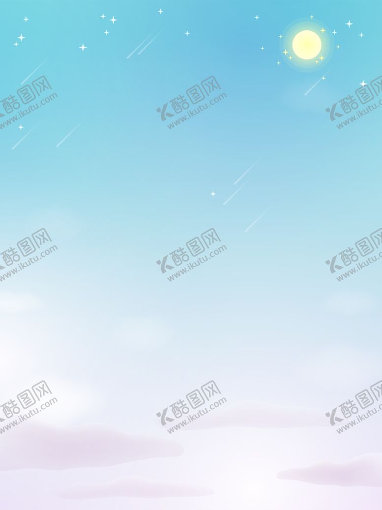 小清新背景卡通各类夏天唯美