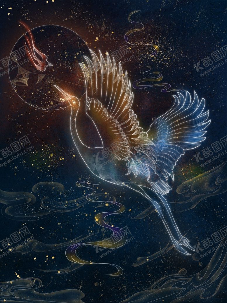 编号：26694210070842012764【酷图网】源文件下载-鹤舞九天