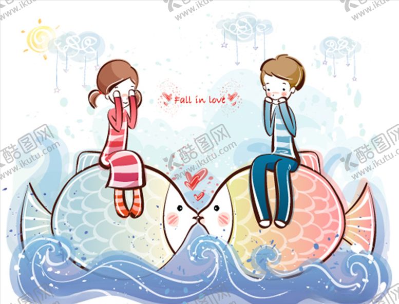 编号：63965810301204126671【酷图网】源文件下载-卡通情侣
