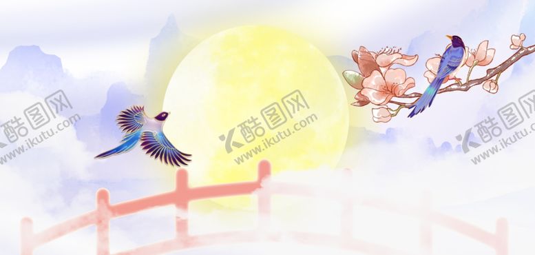 编号：47420602200308578878【酷图网】源文件下载-七夕情人节小清新海报背景