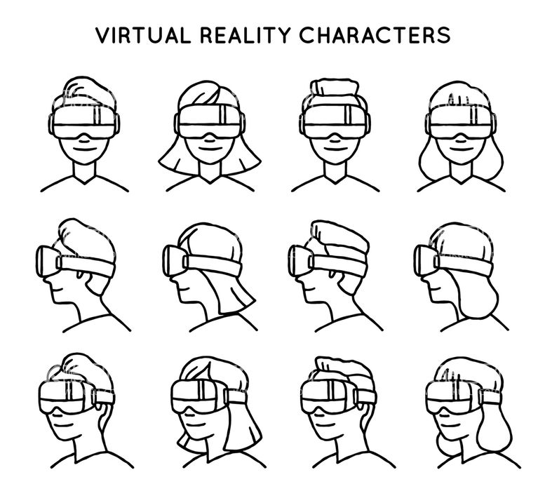 编号：61253811201746488898【酷图网】源文件下载-VR头像图标