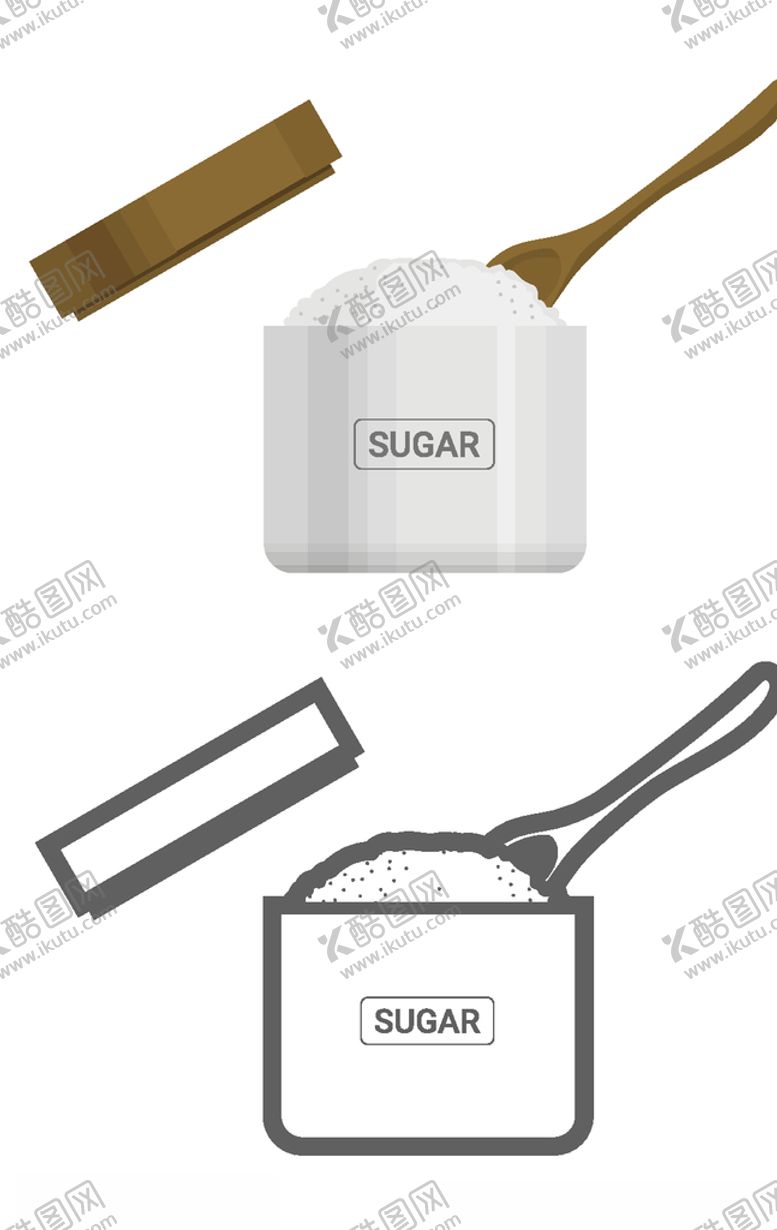 编号：43248307131212533627【酷图网】源文件下载-手绘调料盒