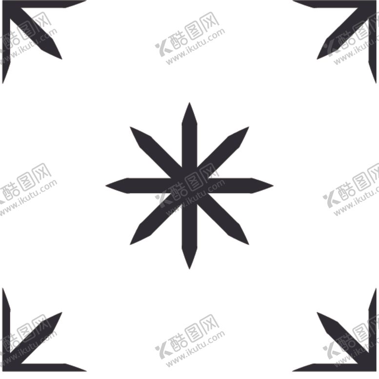 编号：73043910141250077941【酷图网】源文件下载-黑白简约花纹图案设计