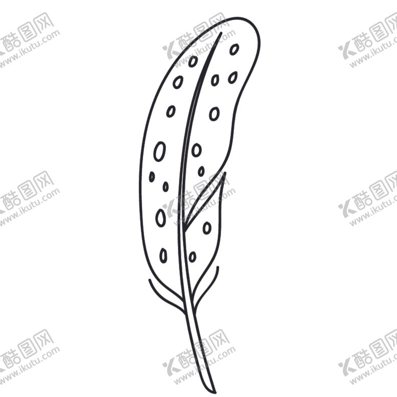编号：35447807032015154076【酷图网】源文件下载-手绘羽毛