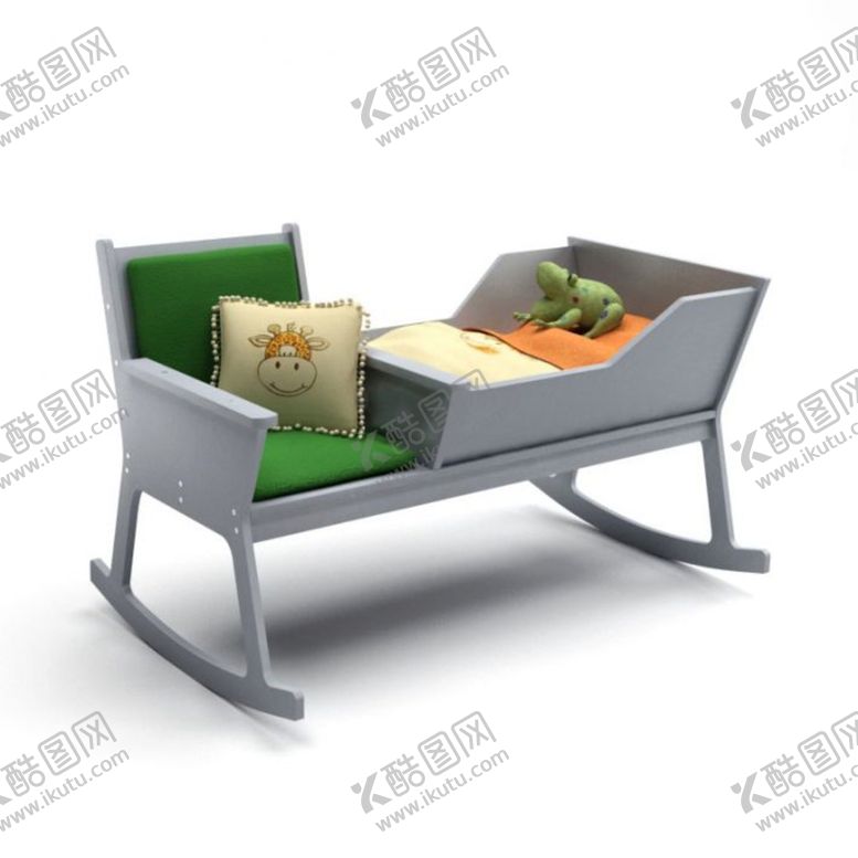 编号：88319312160750116616【酷图网】源文件下载-C4D模型宝宝摇篮