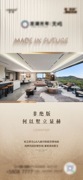 地产金色质感价值点海报