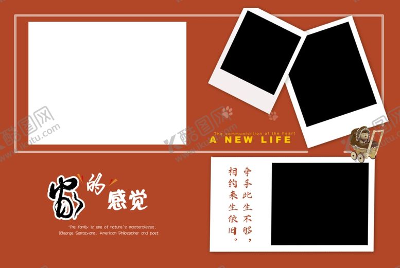 编号：41397909290319156466【酷图网】源文件下载-家庭全家福相册模板边框