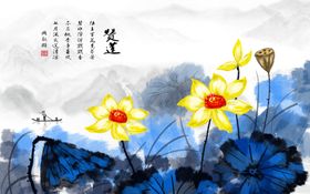 客厅背景墙装饰画3D电视沙发