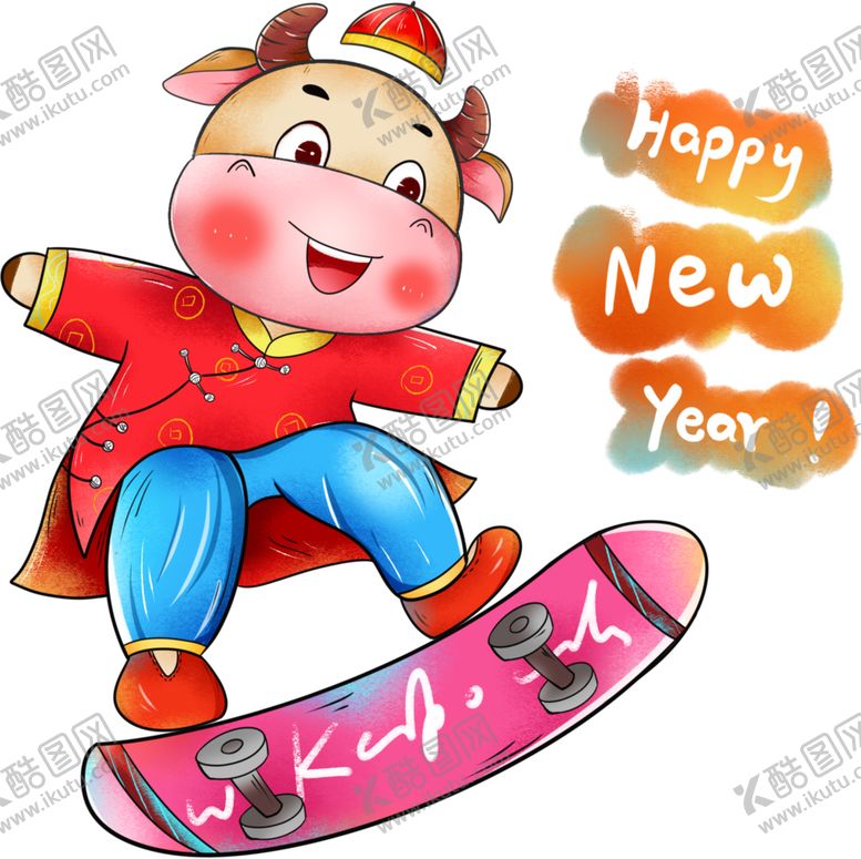 编号：31400604251429103779【酷图网】源文件下载-卡通牛年