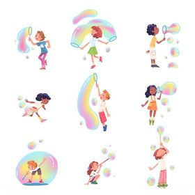 吹泡泡插画集