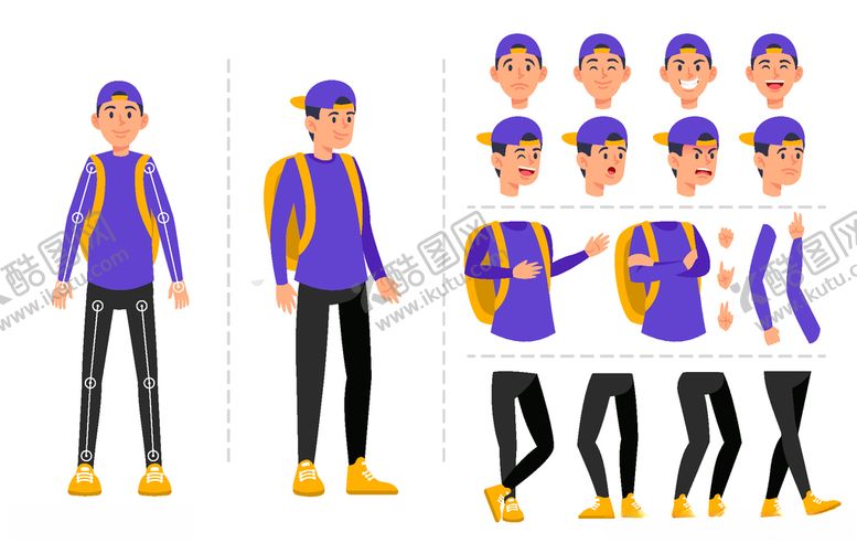 编号：14976209221256516548【酷图网】源文件下载-人物动作拆分