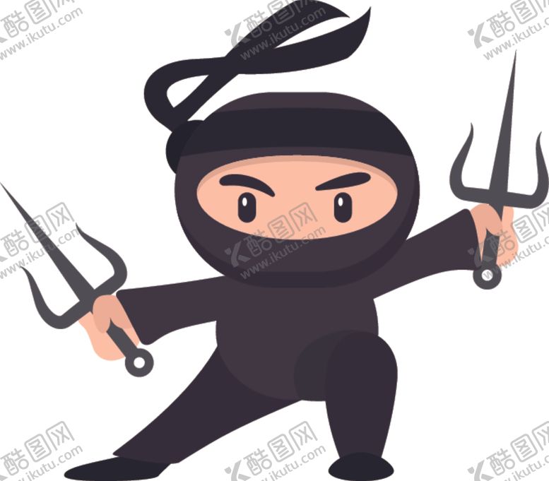 编号：63071006170237542288【酷图网】源文件下载-卡通忍者