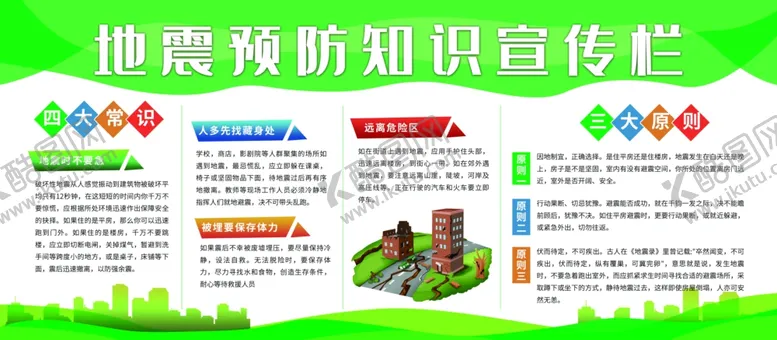 编号：40001705020738222850【酷图网】源文件下载-地震知识宣传栏