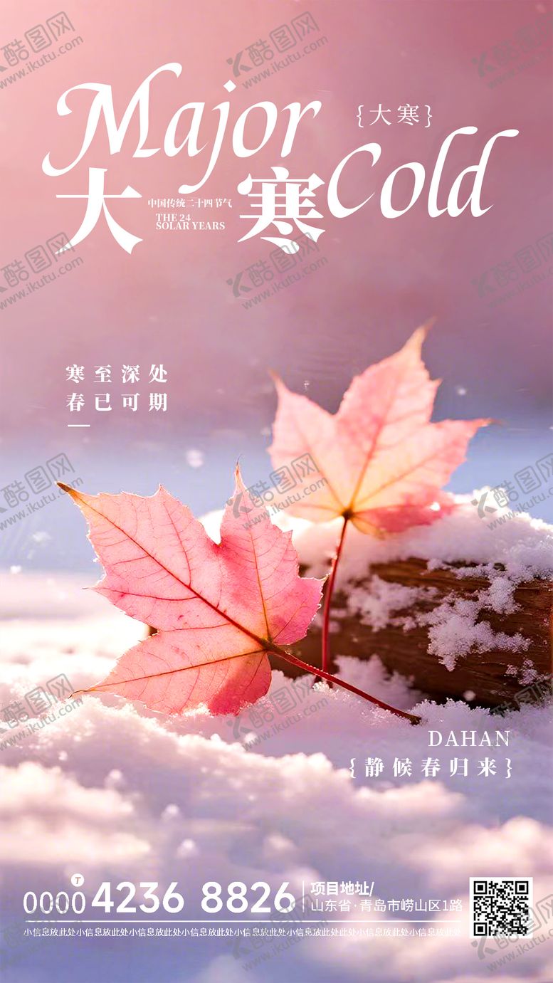 编号：11983001190107521693【酷图网】源文件下载-大寒房地产海报