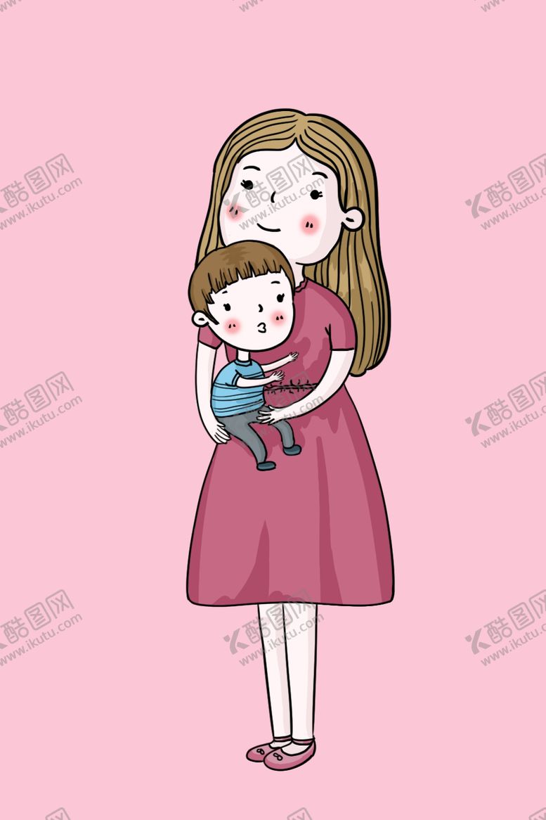 编号：95679607080902364991【酷图网】源文件下载-妈妈抱着孩子