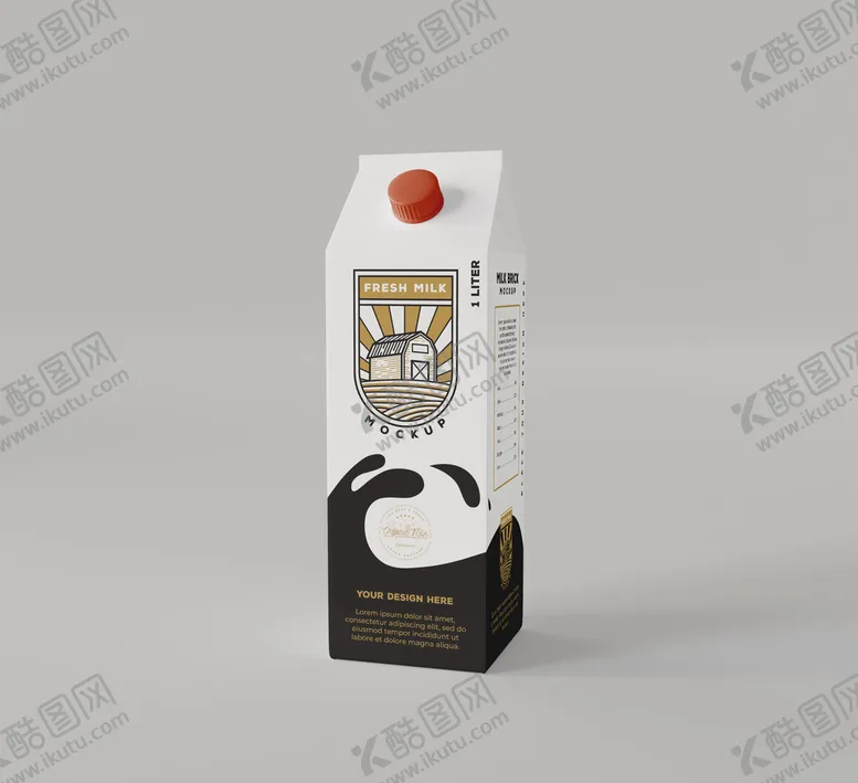 编号：60725411172311415857【酷图网】源文件下载-牛奶盒样机