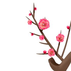 中国风水墨梅