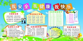 我安全我快乐校园活动海报素材
