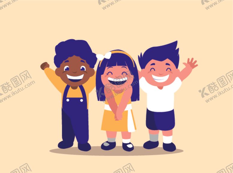 编号：27859409231053395987【酷图网】源文件下载-快乐人物孩子插画