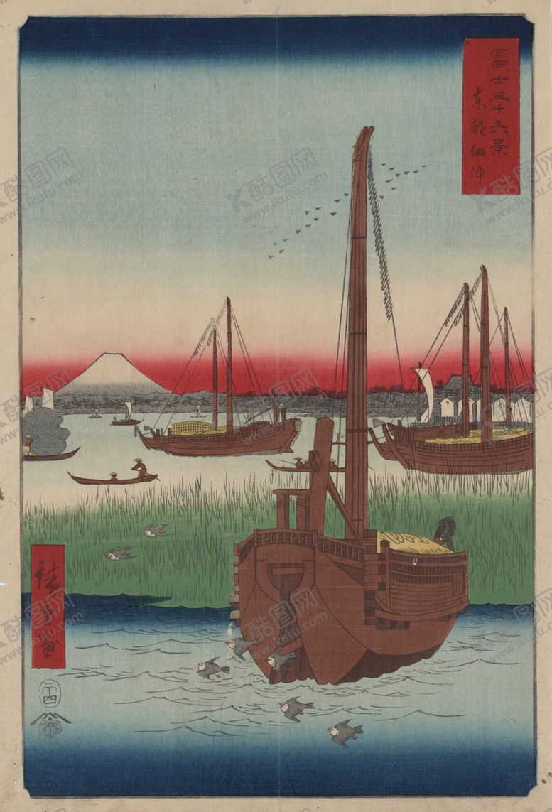 编号：10086705151451087857【酷图网】源文件下载-日本风景浮世绘