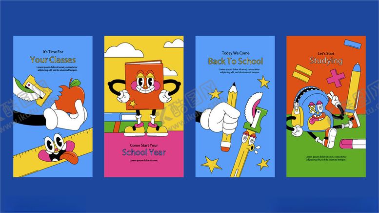 编号：76434711182005001531【酷图网】源文件下载-卡通动物主题竖版海报设计