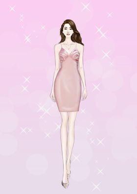 插画素材橘子叶子植物明信片