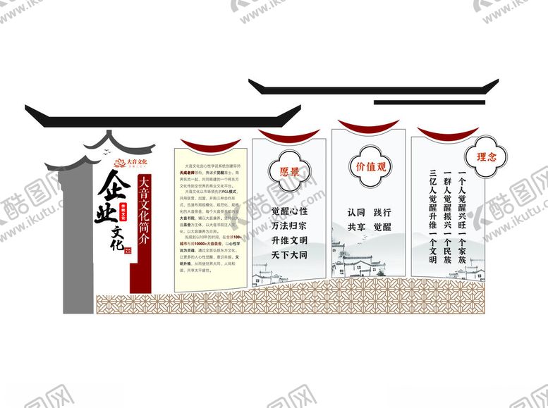 编号：53185102221317034585【酷图网】源文件下载-国学形象墙设计