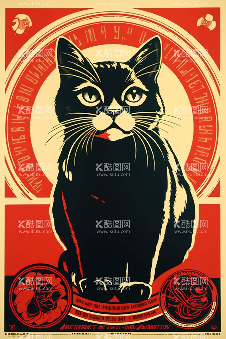 编号：42935511282036299821【酷图网】源文件下载-猫咪招贴画