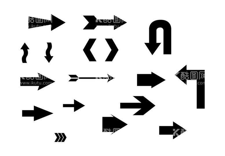 编号：34934312040042043713【酷图网】源文件下载-箭头集合