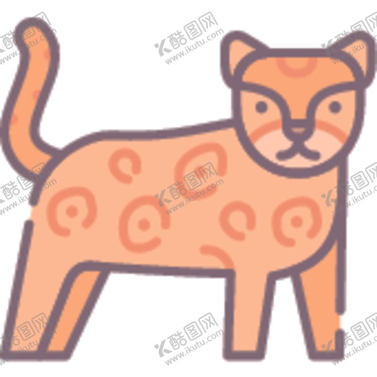 编号：62300809090827378121【酷图网】源文件下载-简笔动物矢量插画