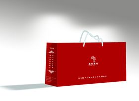红袋子包装袋样机素材