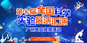 第六届全国科学实验展演汇演背景板