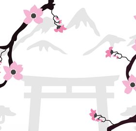 樱花AI矢量图植物卉壁纸树