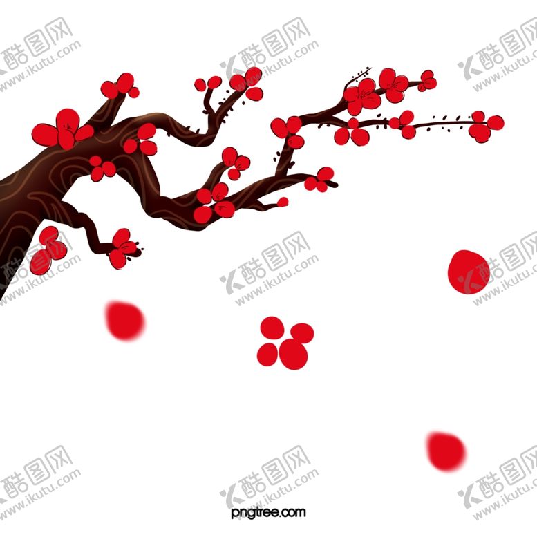 编号：83908805101411166343【酷图网】源文件下载-梅花树枝元素