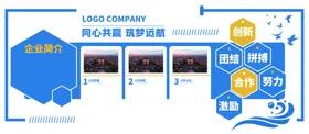 企业文化墙荣誉形象展板