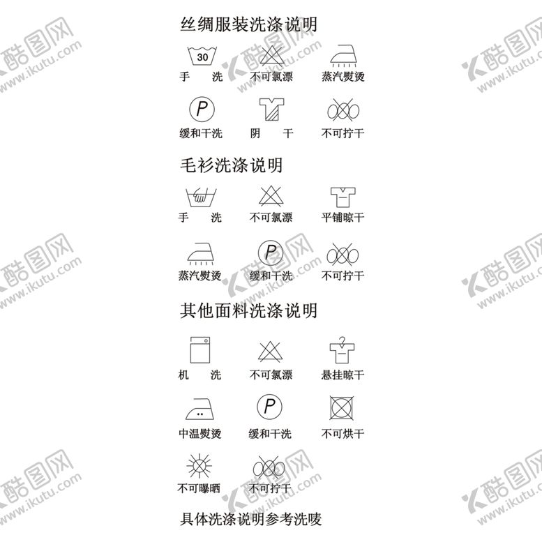 编号：53204007092019552249【酷图网】源文件下载-洗涤说明洗涤图标