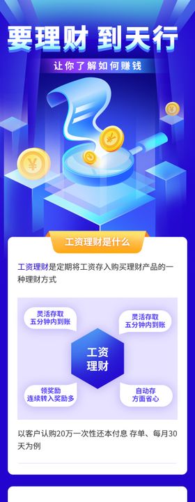 金融理财课程长图