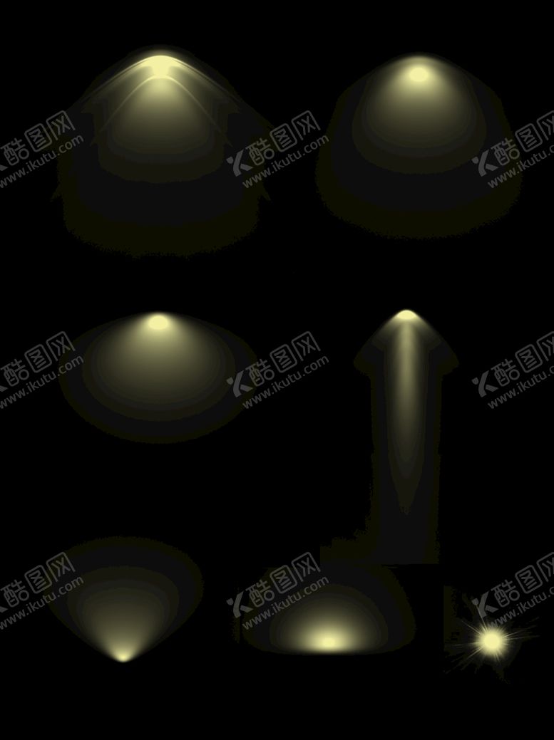 编号：69130409141339199514【酷图网】源文件下载-光效黄色暖光光源灯