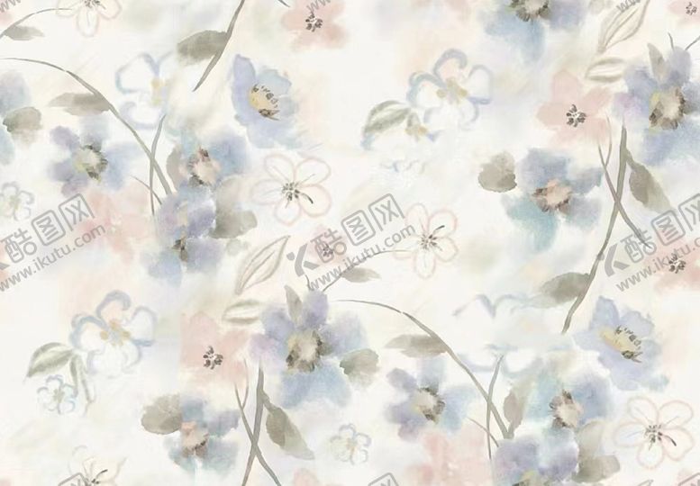编号：86813104021432187935【酷图网】源文件下载-清新淡雅花卉图案背景