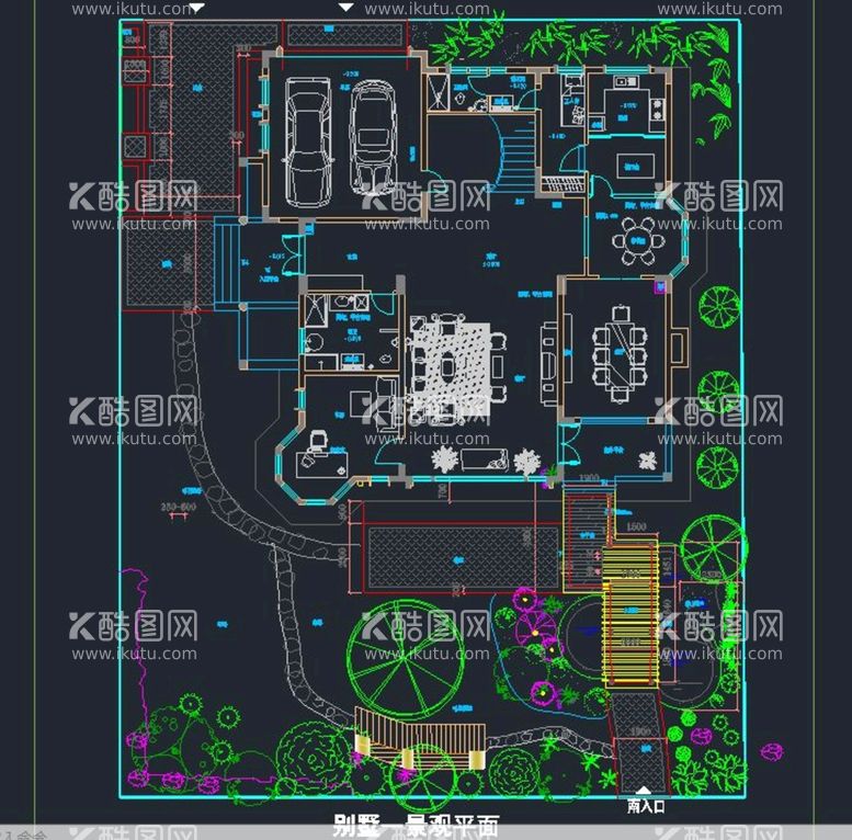 编号：46797012300028449929【酷图网】源文件下载-别墅绿化