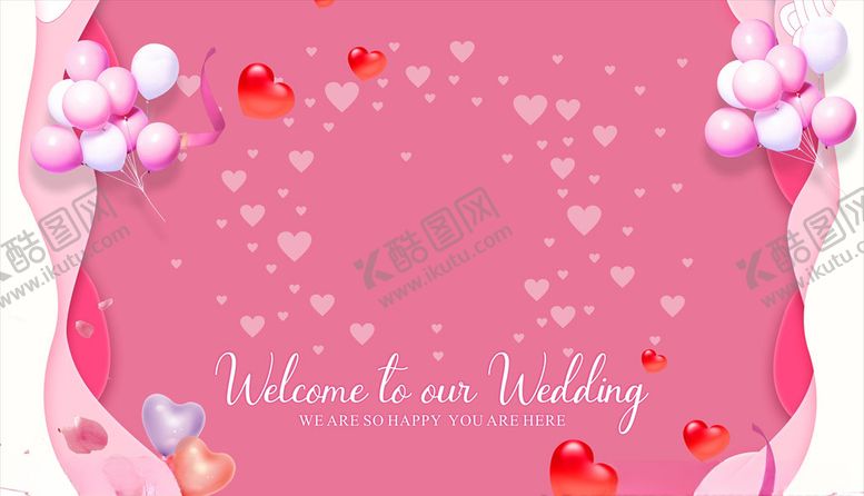 编号：32596009192311218702【酷图网】源文件下载-浪漫粉色气球背景墙