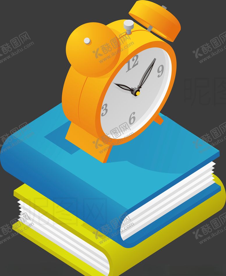 编号：45032410220929313680【酷图网】源文件下载-书本闹钟