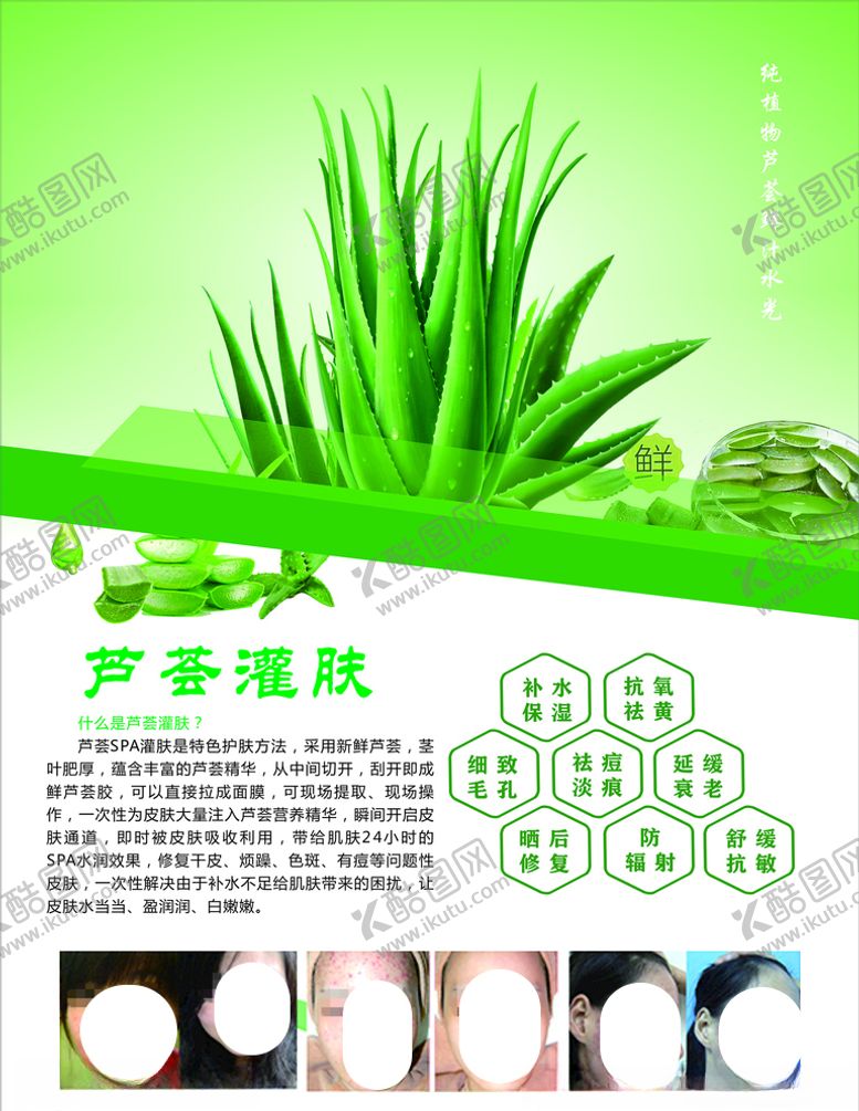 编号：34330806280457218858【酷图网】源文件下载-芦荟灌肤