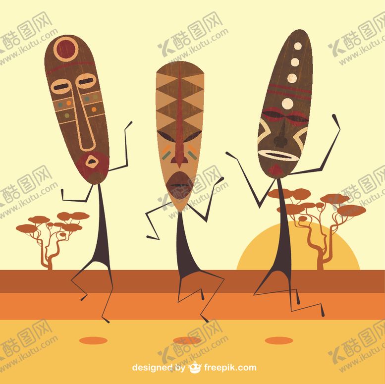 编号：18132409232124468263【酷图网】源文件下载-非洲面具