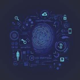 指纹识别科技背景图片