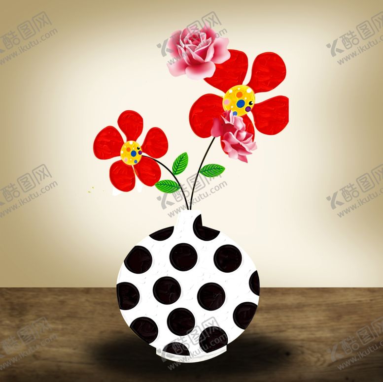 编号：21493710060827374732【酷图网】源文件下载-花瓶装饰画