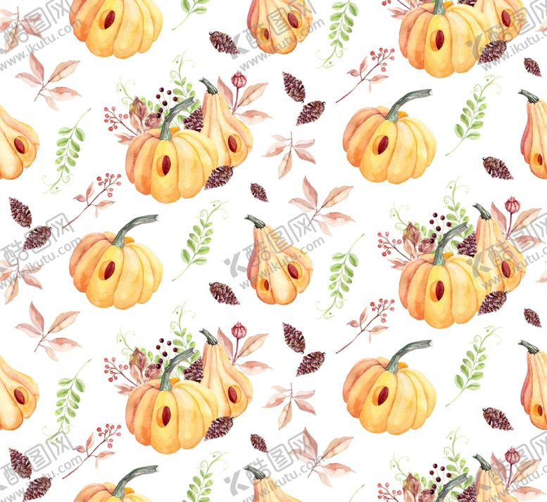 编号：49593310212146175735【酷图网】源文件下载-水彩花朵创意图案