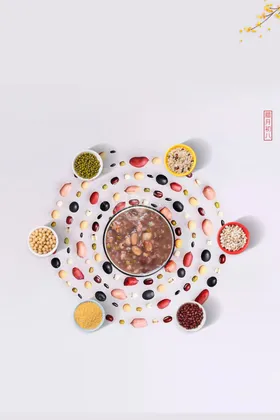腊八节粥挂画粥灯箱粥无框画粥画册