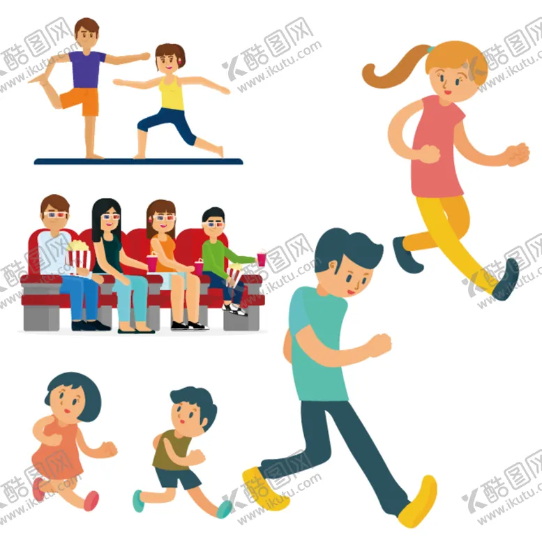 编号：51516812131607406630【酷图网】源文件下载-卡通家庭人物