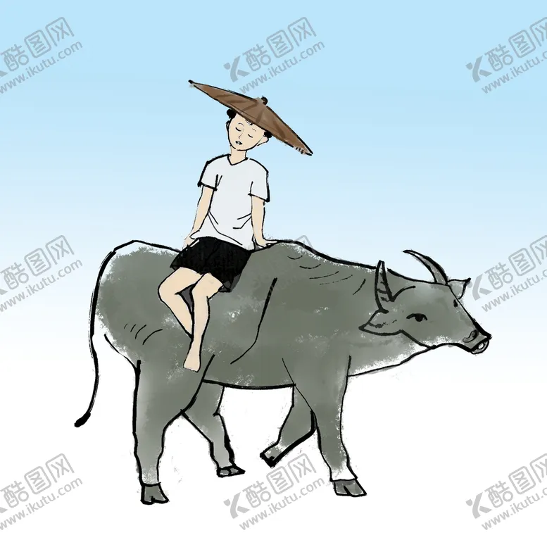 编号：93860709300211434375【酷图网】源文件下载- 牧童骑牛 